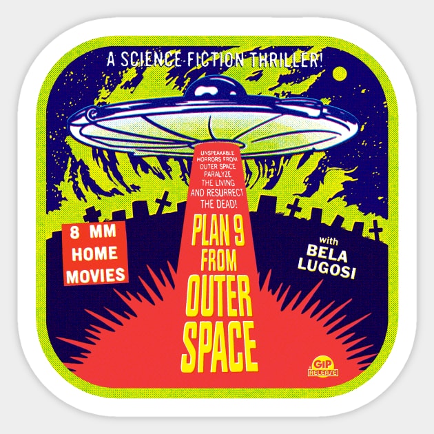 A science fiction thriller! Sticker by GiMETZCO!